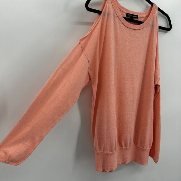 INC INTERNATIONAL CONCEPTS Peach Orange Cold Shoulder Soft Sweater Size XL - Picture 4 of 6